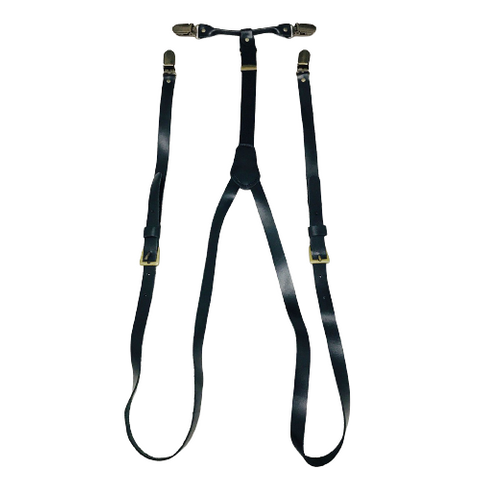 禕尚台灣吊帶客製化加工製造各式真皮吊帶黑色